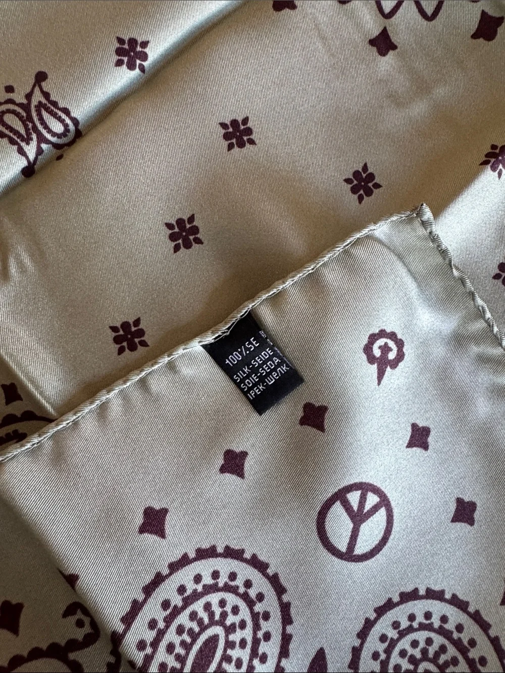 100% Silk Hermes like Scarf
